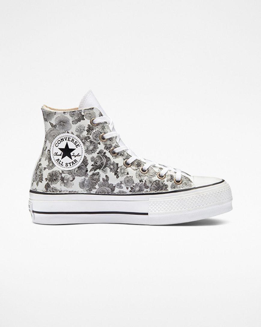 Women\'s Converse Chuck Taylor All Star Lift LTD Floral High Top Platform Shoes Flower | AU C0359D